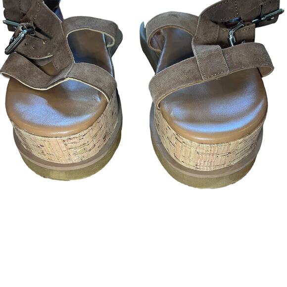 Free People Callie Cork Platform Sandals Size 7.5 US 38 EUR - Picture 5 of 9